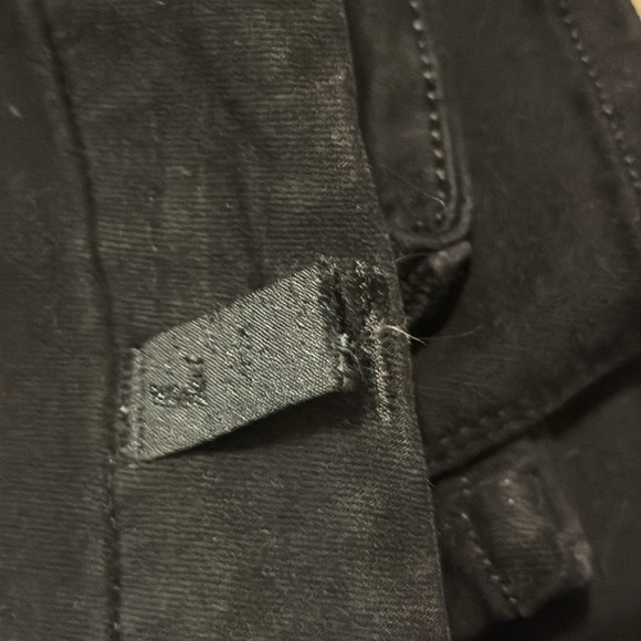 7 for all man kind jeans  Kimmie crop jeans Black Jeans size 24 - Picture 8 of 9